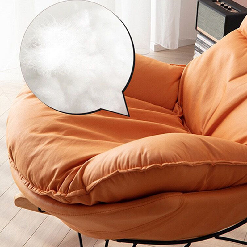 Chaise à bascule contemporaine coton coton rembourré de chaise à bascule de bébé résistant à la déchirure tuftée