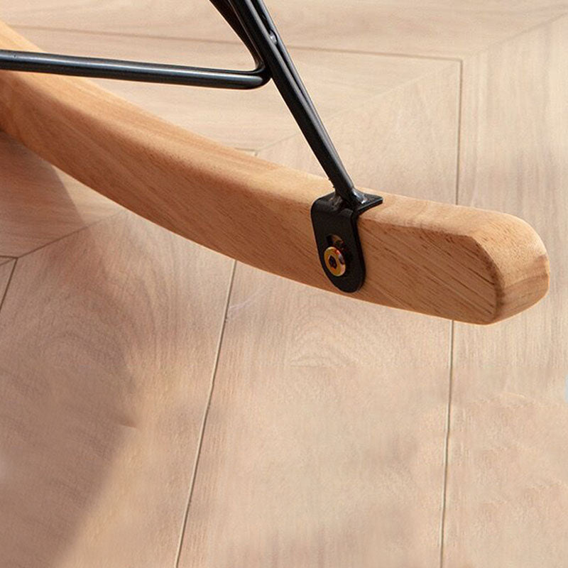 Chaise à bascule contemporaine coton coton rembourré de chaise à bascule de bébé résistant à la déchirure tuftée