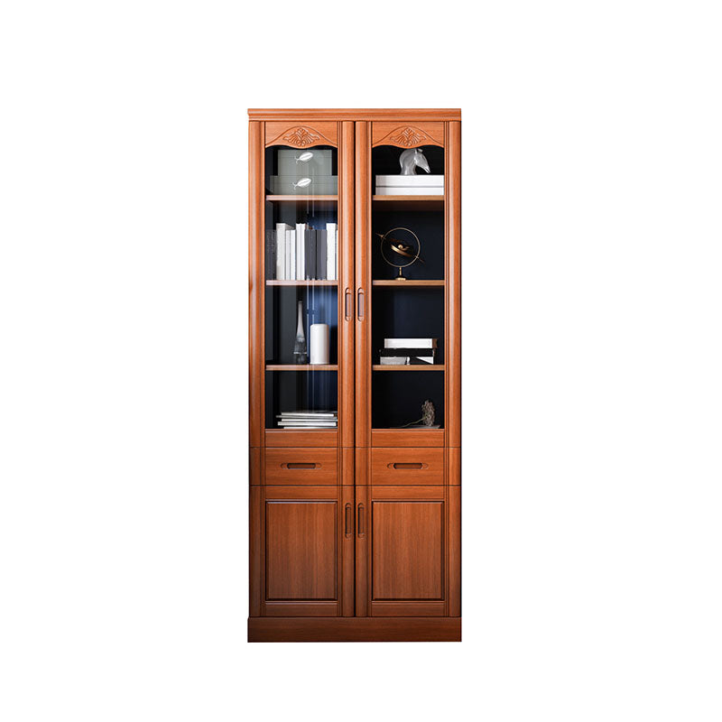 Traditional File Cabinet Wooden Vertical File Cabinet with Shelves Light Wood Clearhalo 'Filing Cabinets' 'filling_cabinets' 'furn' 'furn_filling_cabinets' 'Furniture' 'Office Furniture' 6597542