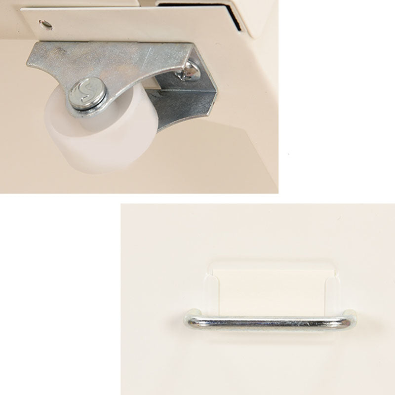 Pedestal de archivo de marco de acero de archivos contemporáneos con bloqueo de llave