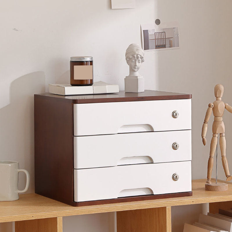 Gabinete industrial Cajones de bloqueo de madera sólida Archivo