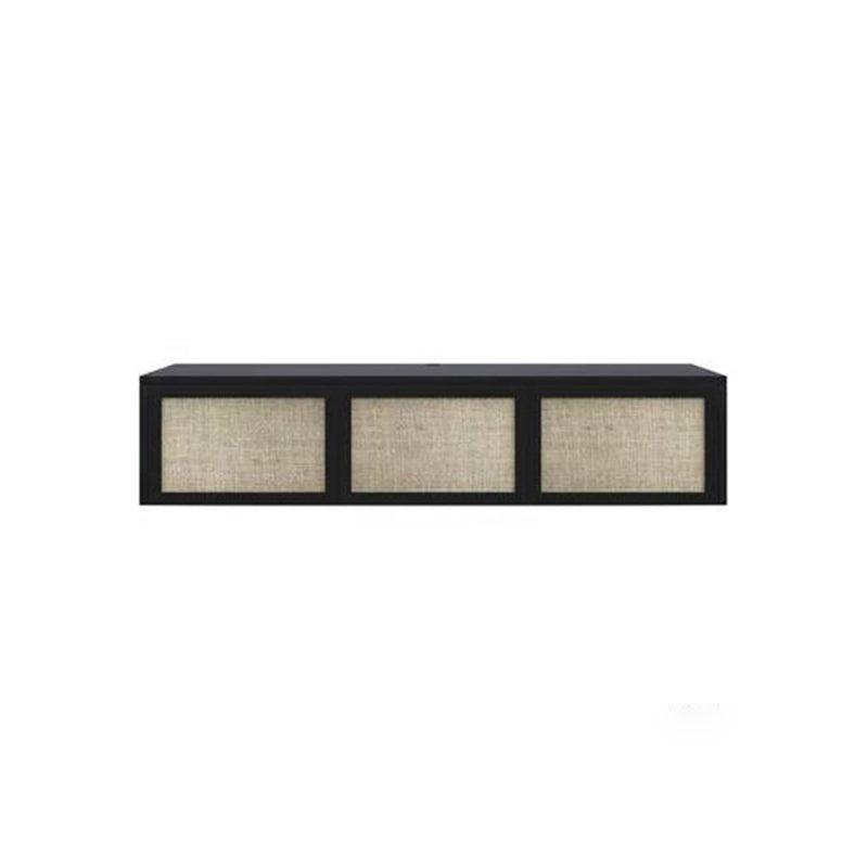 Scandinavian TV Media Stand Wooden TV Console for Living Room 53.9"L x 13.8"W x 11.8"H Black Clearhalo 'furn' 'furn_tv_stands_entertainment_centers' 'Furniture' 'Living Room Furniture' 'TV Stands & Entertainment Centers' 'TV Stands & Media Storage Furniture' 'tv_stands_entertainment_centers' 6598067