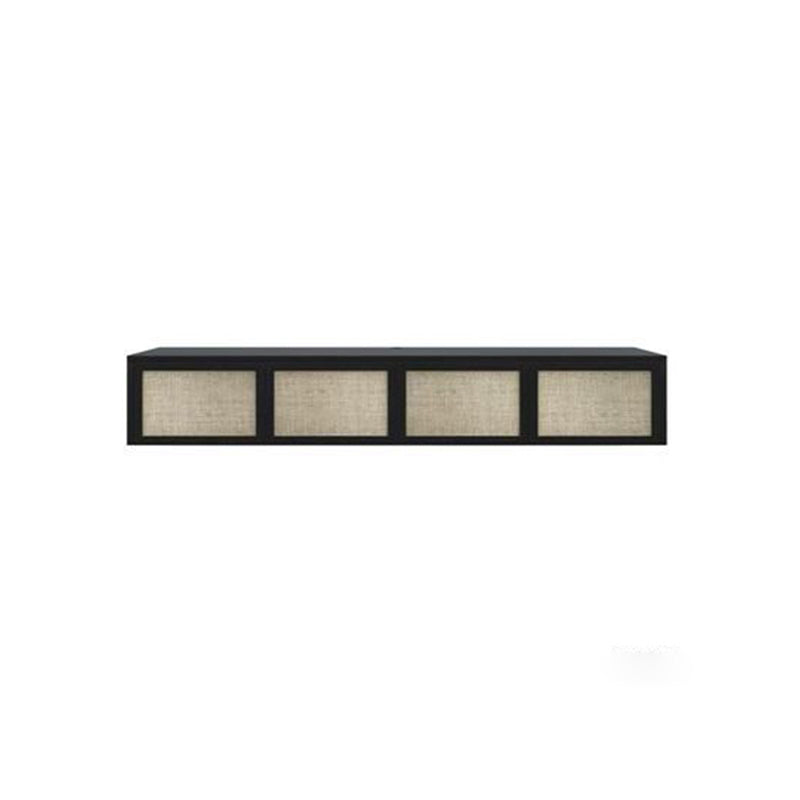Scandinavian TV Media Stand Wooden TV Console for Living Room 71.3"L x 13.8"W x 11.8"H Black Clearhalo 'furn' 'furn_tv_stands_entertainment_centers' 'Furniture' 'Living Room Furniture' 'TV Stands & Entertainment Centers' 'TV Stands & Media Storage Furniture' 'tv_stands_entertainment_centers' 6598070