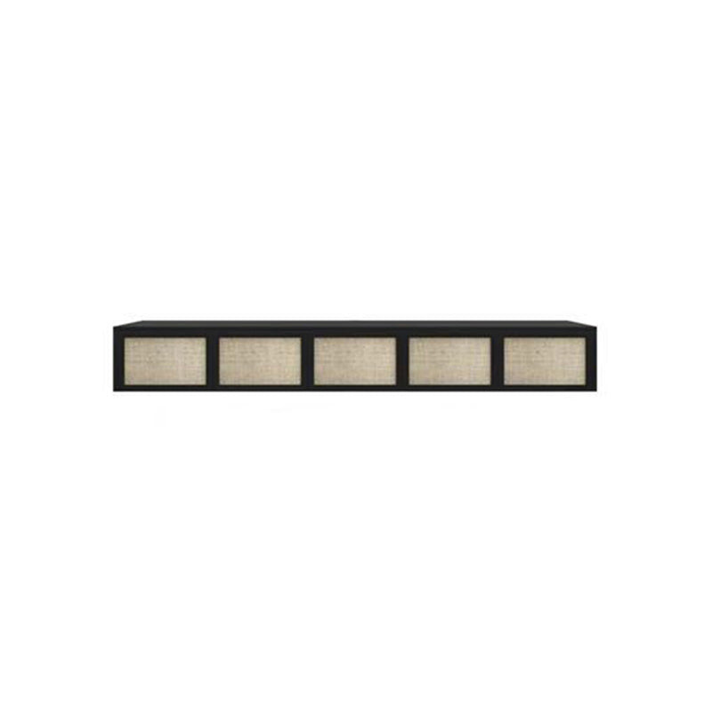 Scandinavian TV Media Stand Wooden TV Console for Living Room 88.6"L x 13.8"W x 11.8"H Black Clearhalo 'furn' 'furn_tv_stands_entertainment_centers' 'Furniture' 'Living Room Furniture' 'TV Stands & Entertainment Centers' 'TV Stands & Media Storage Furniture' 'tv_stands_entertainment_centers' 6598072