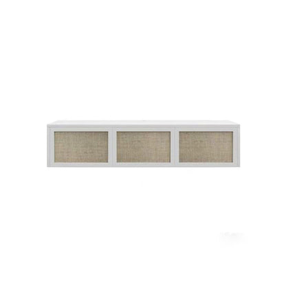 Scandinavian TV Media Stand Wooden TV Console for Living Room 53.9"L x 13.8"W x 11.8"H Ivory Clearhalo 'furn' 'furn_tv_stands_entertainment_centers' 'Furniture' 'Living Room Furniture' 'TV Stands & Entertainment Centers' 'TV Stands & Media Storage Furniture' 'tv_stands_entertainment_centers' 6598073