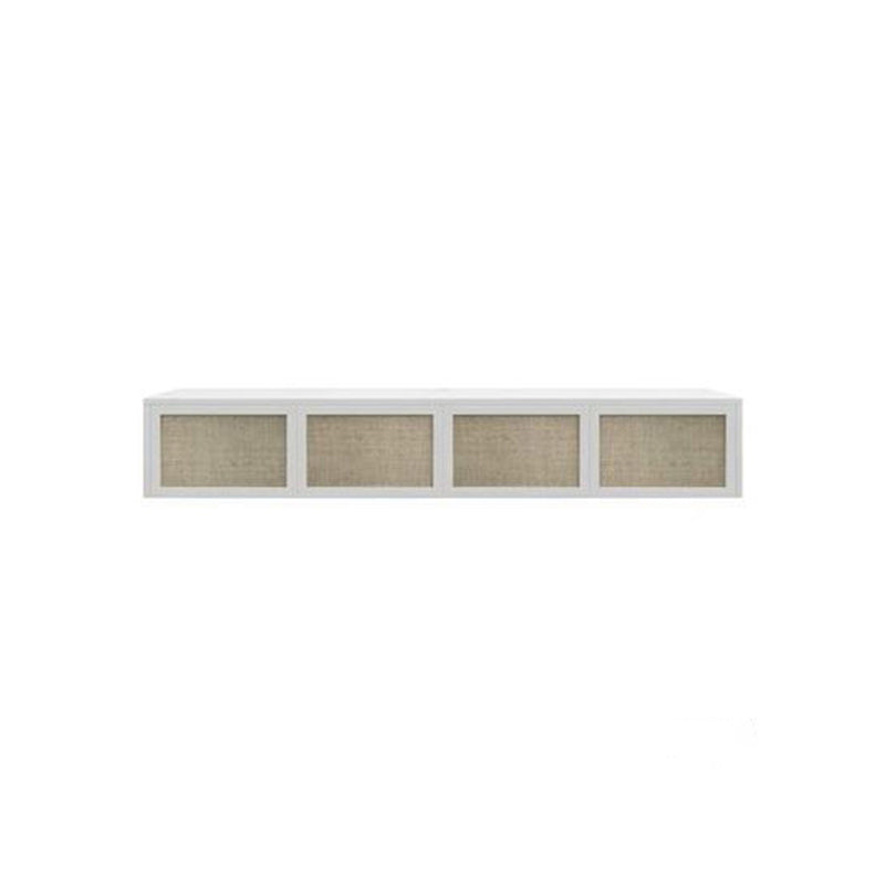 Scandinavian TV Media Stand Wooden TV Console for Living Room 71.3"L x 13.8"W x 11.8"H Ivory Clearhalo 'furn' 'furn_tv_stands_entertainment_centers' 'Furniture' 'Living Room Furniture' 'TV Stands & Entertainment Centers' 'TV Stands & Media Storage Furniture' 'tv_stands_entertainment_centers' 6598075