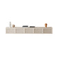 Scandinavian TV Media Stand Wooden TV Console for Living Room 88.6"L x 13.8"W x 11.8"H Ivory Clearhalo 'furn' 'furn_tv_stands_entertainment_centers' 'Furniture' 'Living Room Furniture' 'TV Stands & Entertainment Centers' 'TV Stands & Media Storage Furniture' 'tv_stands_entertainment_centers' 6598077