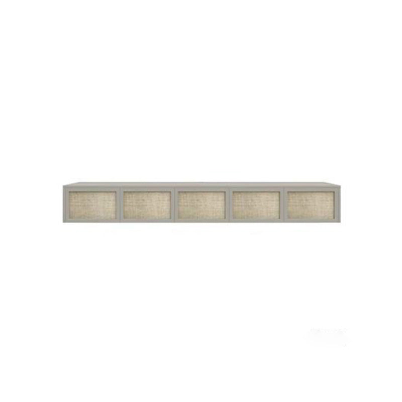 Scandinavian TV Media Stand Wooden TV Console for Living Room 88.6"L x 13.8"W x 11.8"H Cream Gray Clearhalo 'furn' 'furn_tv_stands_entertainment_centers' 'Furniture' 'Living Room Furniture' 'TV Stands & Entertainment Centers' 'TV Stands & Media Storage Furniture' 'tv_stands_entertainment_centers' 6598080
