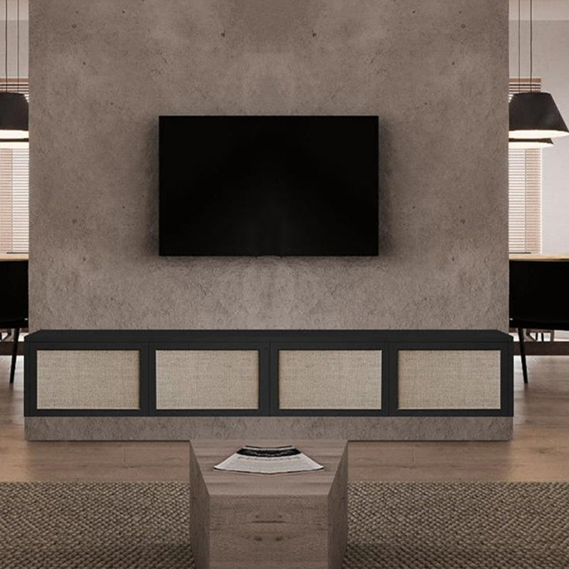 Scandinavian Wood TV Stand Console Wall-mounted TV Media Stand for Living Room Clearhalo 'furn' 'furn_tv_stands_entertainment_centers' 'Furniture' 'Living Room Furniture' 'TV Stands & Entertainment Centers' 'TV Stands & Media Storage Furniture' 'tv_stands_entertainment_centers' 6598107