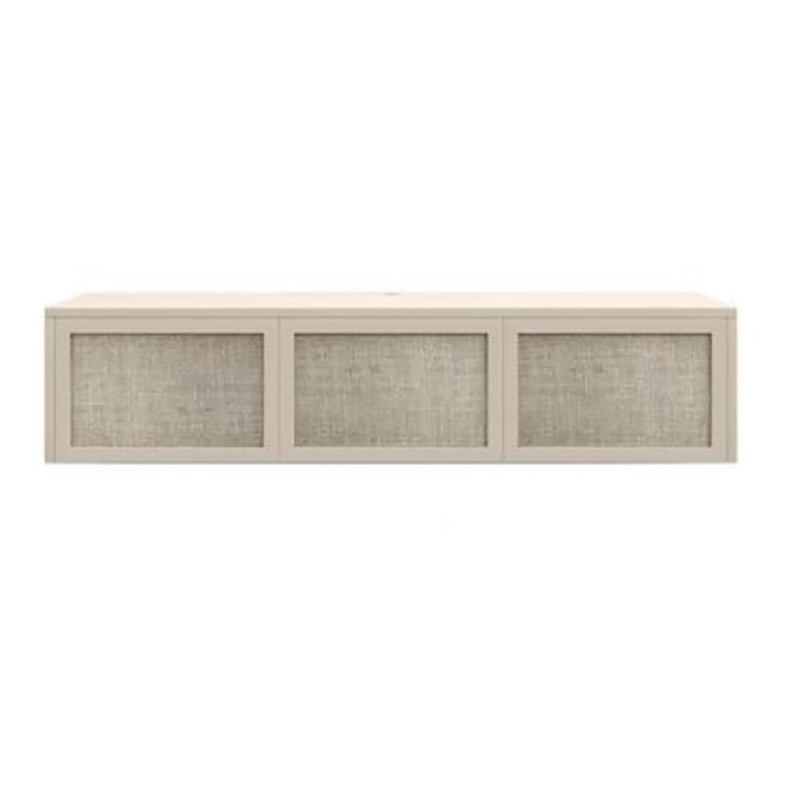 Scandinavian Wood TV Stand Console Wall-mounted TV Media Stand for Living Room 53.9"L x 13.8"W x 11.8"H Beige Clearhalo 'furn' 'furn_tv_stands_entertainment_centers' 'Furniture' 'Living Room Furniture' 'TV Stands & Entertainment Centers' 'TV Stands & Media Storage Furniture' 'tv_stands_entertainment_centers' 6598109