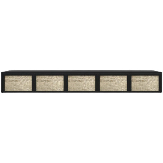 Scandinavian Wood TV Stand Console Wall-mounted TV Media Stand for Living Room