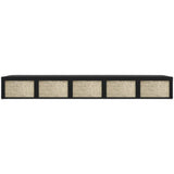 Scandinavian Wood TV Stand Console Wall-mounted TV Media Stand for Living Room