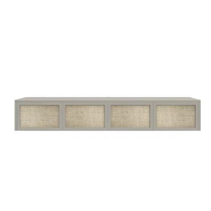 Scandinavian Wood TV Stand Console Wall-mounted TV Media Stand for Living Room 71.3"L x 13.8"W x 11.8"H Grey Clearhalo 'furn' 'furn_tv_stands_entertainment_centers' 'Furniture' 'Living Room Furniture' 'TV Stands & Entertainment Centers' 'TV Stands & Media Storage Furniture' 'tv_stands_entertainment_centers' 6598117