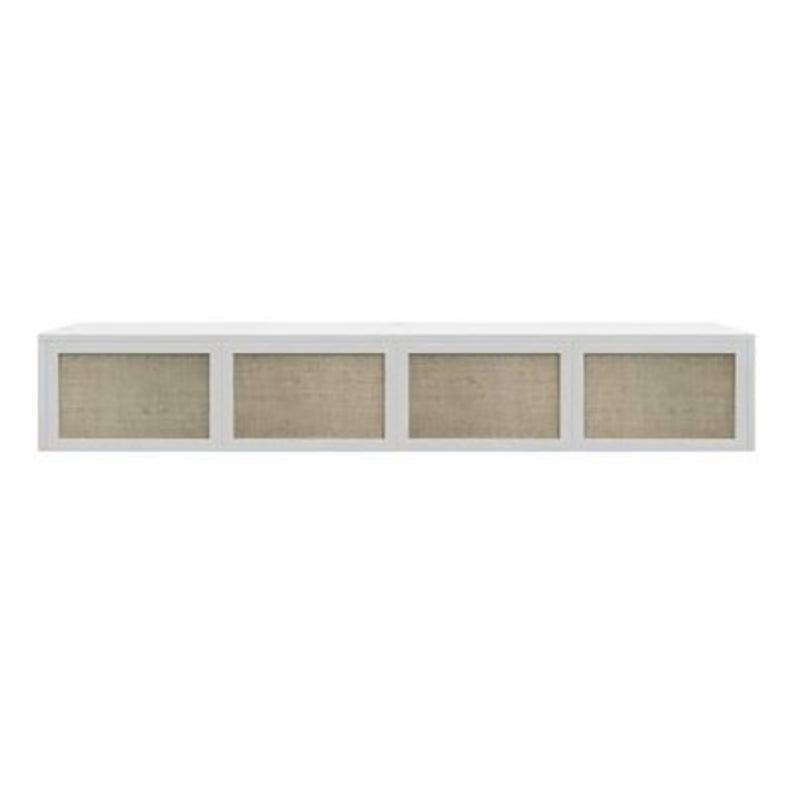 Scandinavian Wood TV Stand Console Wall-mounted TV Media Stand for Living Room 71.3"L x 13.8"W x 11.8"H White Clearhalo 'furn' 'furn_tv_stands_entertainment_centers' 'Furniture' 'Living Room Furniture' 'TV Stands & Entertainment Centers' 'TV Stands & Media Storage Furniture' 'tv_stands_entertainment_centers' 6598121