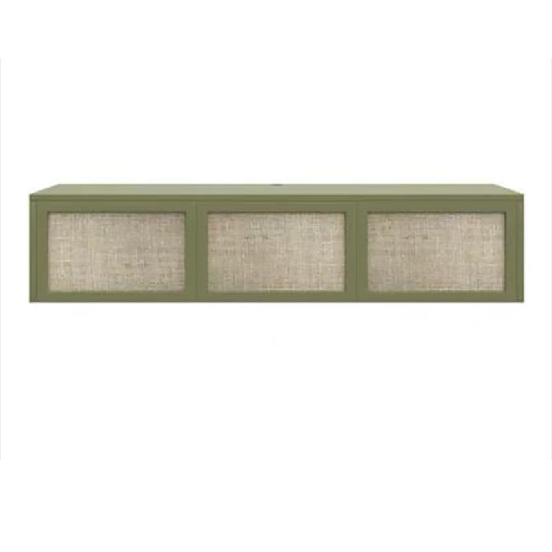 Scandinavian Wood TV Stand Console Wall-mounted TV Media Stand for Living Room 53.9"L x 13.8"W x 11.8"H Green Clearhalo 'furn' 'furn_tv_stands_entertainment_centers' 'Furniture' 'Living Room Furniture' 'TV Stands & Entertainment Centers' 'TV Stands & Media Storage Furniture' 'tv_stands_entertainment_centers' 6598123
