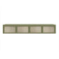 Scandinavian Wood TV Stand Console Wall-mounted TV Media Stand for Living Room 71.3"L x 13.8"W x 11.8"H Green Clearhalo 'furn' 'furn_tv_stands_entertainment_centers' 'Furniture' 'Living Room Furniture' 'TV Stands & Entertainment Centers' 'TV Stands & Media Storage Furniture' 'tv_stands_entertainment_centers' 6598124