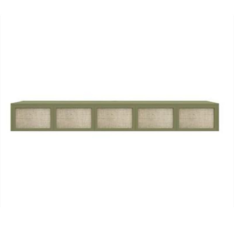 Scandinavian Wood TV Stand Console Wall-mounted TV Media Stand for Living Room 88.6"L x 13.8"W x 11.8"H Green Clearhalo 'furn' 'furn_tv_stands_entertainment_centers' 'Furniture' 'Living Room Furniture' 'TV Stands & Entertainment Centers' 'TV Stands & Media Storage Furniture' 'tv_stands_entertainment_centers' 6598125