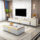 Enclosed Storage TV Media Console Glam TV Stand for Living Room Clearhalo 'furn' 'furn_tv_stands_entertainment_centers' 'Furniture' 'Living Room Furniture' 'TV Stands & Entertainment Centers' 'TV Stands & Media Storage Furniture' 'tv_stands_entertainment_centers' 6598165