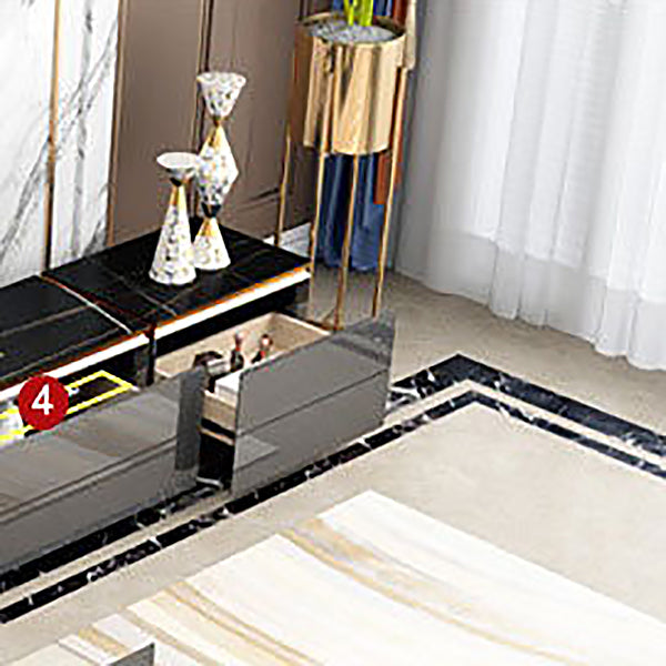 Enclosed Storage TV Media Console Glam TV Stand for Living Room Clearhalo 'furn' 'furn_tv_stands_entertainment_centers' 'Furniture' 'Living Room Furniture' 'TV Stands & Entertainment Centers' 'TV Stands & Media Storage Furniture' 'tv_stands_entertainment_centers' 6598169