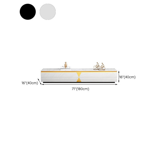 Enclosed Storage TV Media Console Glam TV Stand for Living Room Clearhalo 'furn' 'furn_tv_stands_entertainment_centers' 'Furniture' 'Living Room Furniture' 'TV Stands & Entertainment Centers' 'TV Stands & Media Storage Furniture' 'tv_stands_entertainment_centers' 6598170