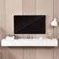 Scandinavian Wood TV Console Wall-mounted TV Media Stand with Storage for Living Room 63"L x 9.5"W x 8"H White Clearhalo 'furn' 'furn_tv_stands_entertainment_centers' 'Furniture' 'Living Room Furniture' 'TV Stands & Entertainment Centers' 'TV Stands & Media Storage Furniture' 'tv_stands_entertainment_centers' 6598191