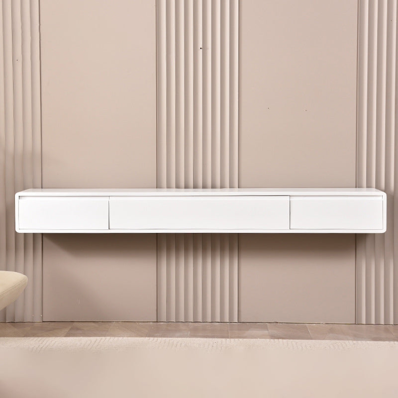 Scandinavian Wood TV Console Wall-mounted TV Media Stand with Storage for Living Room White Clearhalo 'furn' 'furn_tv_stands_entertainment_centers' 'Furniture' 'Living Room Furniture' 'TV Stands & Entertainment Centers' 'TV Stands & Media Storage Furniture' 'tv_stands_entertainment_centers' 6598197