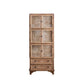 Traditional Oil Oak Curio Cabinet Glass Doors Hutch Buffet with Doors Clearhalo 'Display & China Cabinets' 'display_china_cabinets' 'furn' 'furn_display_china_cabinets' 'Furniture' 'Kitchen & Dining Furniture' 6598300