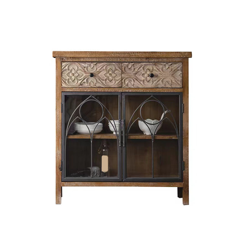 Traditional Display Stand Solid Wood Hutch Cabinet with Doors for Dining Room https: res.litfad.com site img item 2022 11 19 6598322 1200x1200.jpg Clearhalo 'Display & China Cabinets' 'display_china_cabinets' 'furn' 'furn_display_china_cabinets' 'Furniture' 'Kitchen & Dining Furniture' 6598322