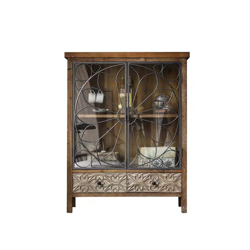 Traditional Display Stand Solid Wood Hutch Cabinet with Doors for Dining Room https: res.litfad.com site img item 2022 11 29 6598329 1200x1200.jpg Clearhalo 'Display & China Cabinets' 'display_china_cabinets' 'furn' 'furn_display_china_cabinets' 'Furniture' 'Kitchen & Dining Furniture' 6598329
