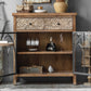 Traditional Display Stand Solid Wood Hutch Cabinet with Doors for Dining Room Clearhalo 'Display & China Cabinets' 'display_china_cabinets' 'furn' 'furn_display_china_cabinets' 'Furniture' 'Kitchen & Dining Furniture' 6598335
