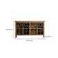 Traditional Display Stand Solid Wood Hutch Cabinet with Doors for Dining Room Clearhalo 'Display & China Cabinets' 'display_china_cabinets' 'furn' 'furn_display_china_cabinets' 'Furniture' 'Kitchen & Dining Furniture' 6598340