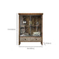 Traditional Display Stand Solid Wood Hutch Cabinet with Doors for Dining Room Clearhalo 'Display & China Cabinets' 'display_china_cabinets' 'furn' 'furn_display_china_cabinets' 'Furniture' 'Kitchen & Dining Furniture' 6598344