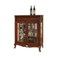Traditional Curio Cabinet Birch Hutch Cabinet with Doors for Living Room 37"L x 18"W x 45"H Brown Clearhalo 'Display & China Cabinets' 'display_china_cabinets' 'furn' 'furn_display_china_cabinets' 'Furniture' 'Kitchen & Dining Furniture' 6598352