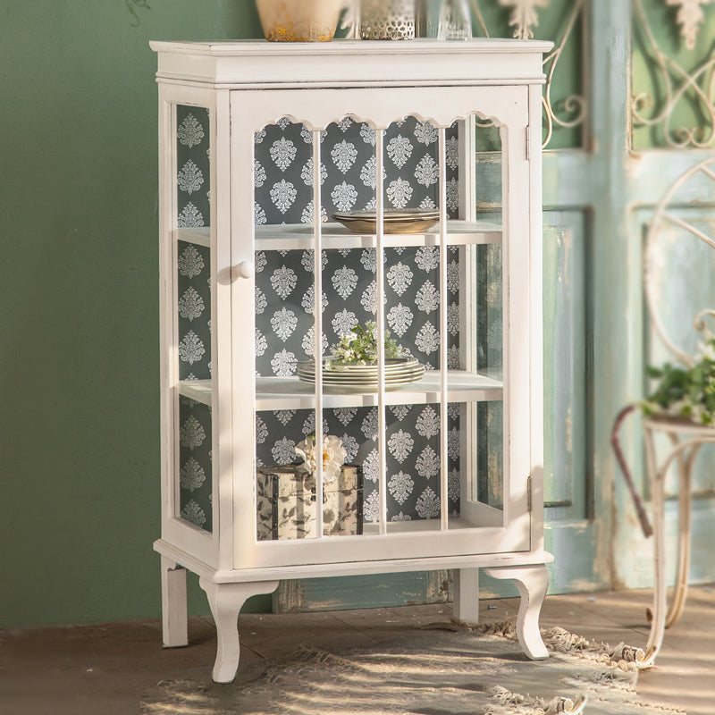 Curio tradizionale Curio Curio Armadietto Porte in vetro a buffet con porte