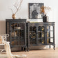 Curio tradizionale Curio Curio Armadietto Porte in vetro a buffet con porte