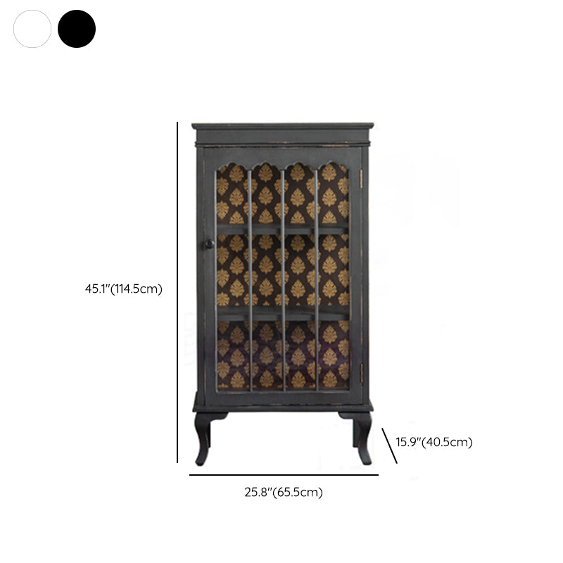 Curio tradizionale Curio Curio Armadietto Porte in vetro a buffet con porte