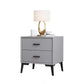Contemporary Bedside Cabinet Wooden Night Table with 2 Drawers