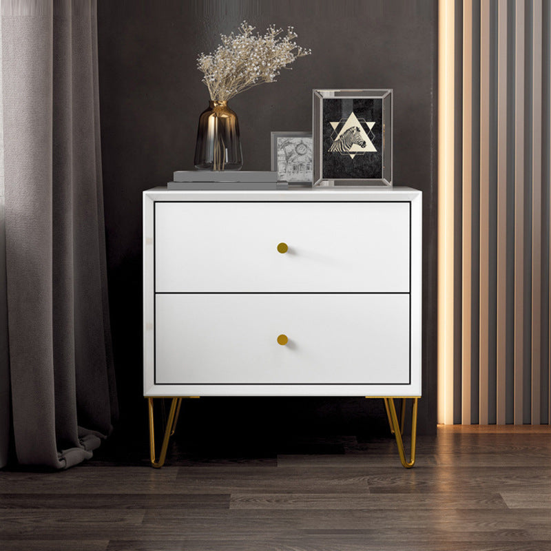 フェイクウッドベッドナイトスタンドドロワー付きコンテンポラリーベッドサイドキャビネット