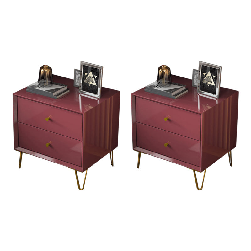 フェイクウッドベッドナイトスタンドドロワー付きコンテンポラリーベッドサイドキャビネット