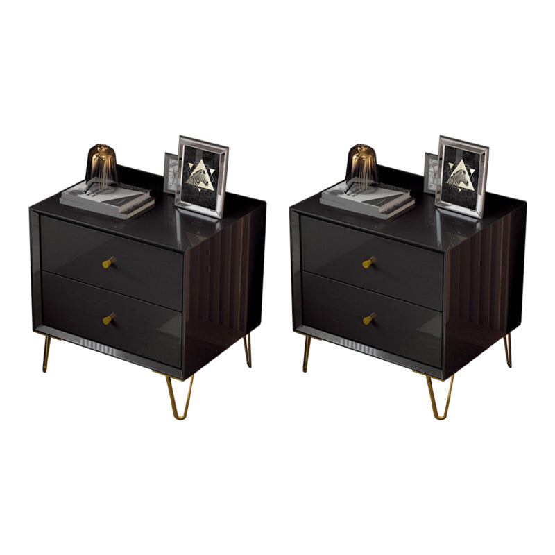 フェイクウッドベッドナイトスタンドドロワー付きコンテンポラリーベッドサイドキャビネット