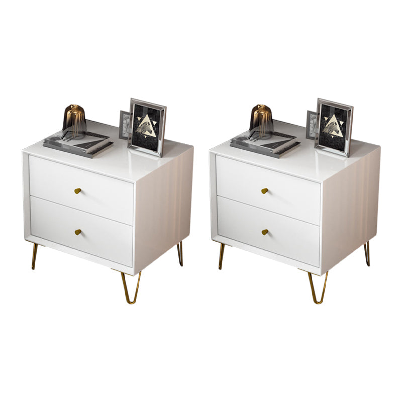 フェイクウッドベッドナイトスタンドドロワー付きコンテンポラリーベッドサイドキャビネット