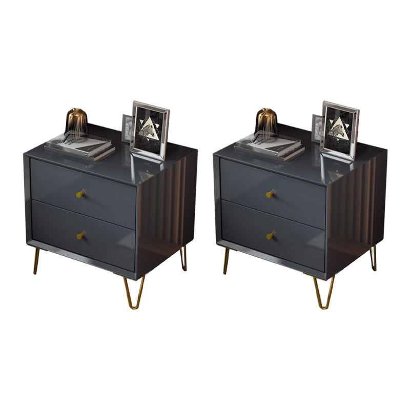 フェイクウッドベッドナイトスタンドドロワー付きコンテンポラリーベッドサイドキャビネット