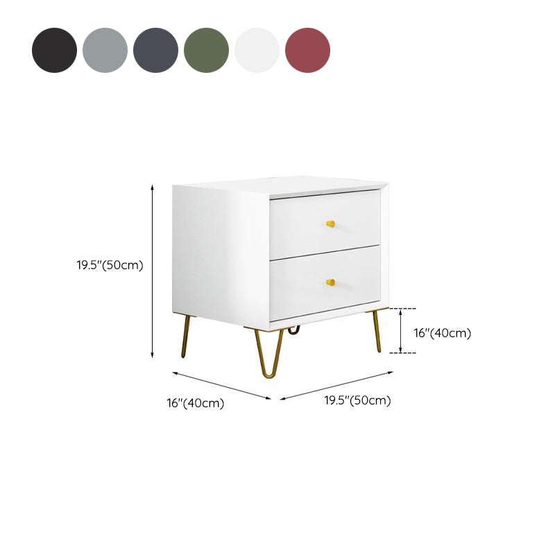 フェイクウッドベッドナイトスタンドドロワー付きコンテンポラリーベッドサイドキャビネット