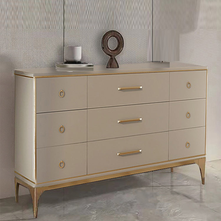 15.6-inch Width Storage Chest Contemporary Dresser with 9 Drawers 55"L x 16"W x 35"H Clearhalo 'Bedroom Furniture' 'Dressers & Chests' 'dressers_chests' 'furn' 'furn_dressers_chests' 'Furniture' 6598686