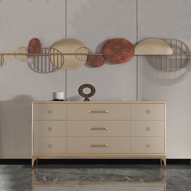 15.6-inch Width Storage Chest Contemporary Dresser with 9 Drawers 75"L x 16"W x 35"H Clearhalo 'Bedroom Furniture' 'Dressers & Chests' 'dressers_chests' 'furn' 'furn_dressers_chests' 'Furniture' 6598687