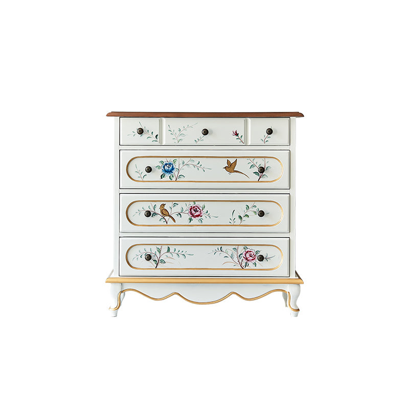 Cassettiera moderna in legno realizzata con cassettiera con 3/4/5 cassetti