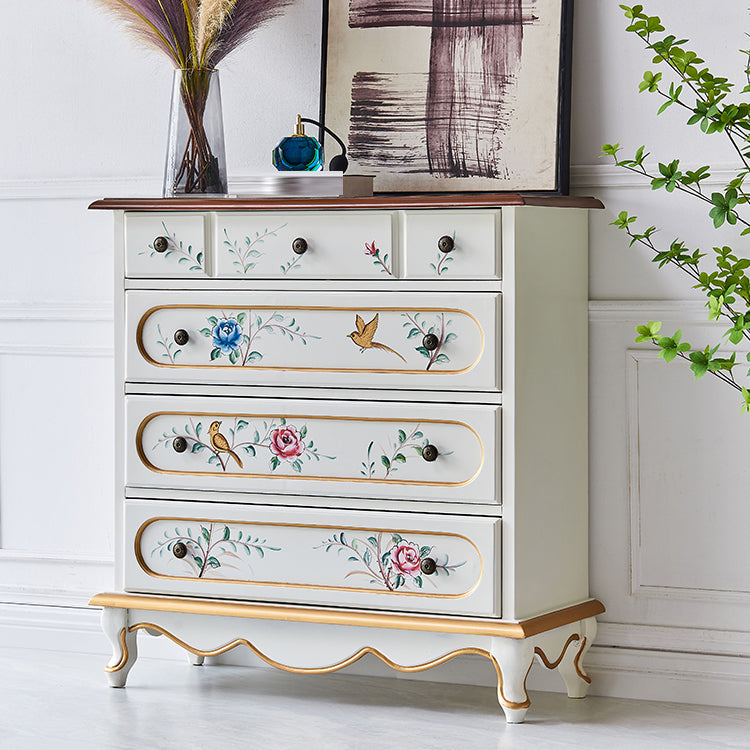 Cassettiera moderna in legno realizzata con cassettiera con 3/4/5 cassetti