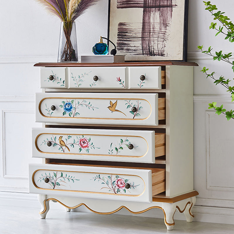 Cassettiera moderna in legno realizzata con cassettiera con 3/4/5 cassetti