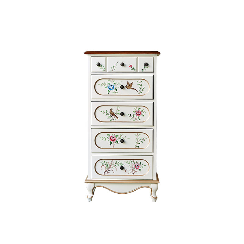 Cassettiera moderna in legno realizzata con cassettiera con 3/4/5 cassetti