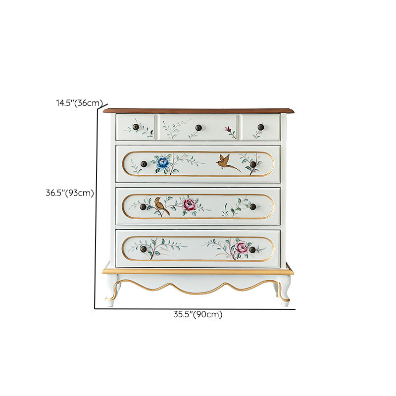 Cassettiera moderna in legno realizzata con cassettiera con 3/4/5 cassetti